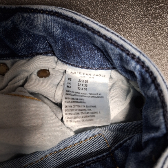 American Eagle Outfitters Dark Blue Straight Jeans - Picture 5 of 8